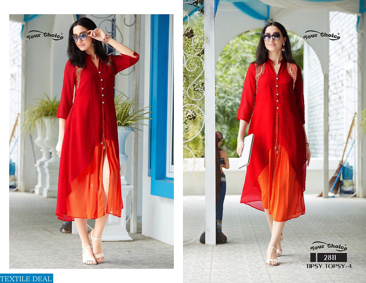 your choice Tipsy topsy vol-4 Wholesale Western Ready made Kurtis